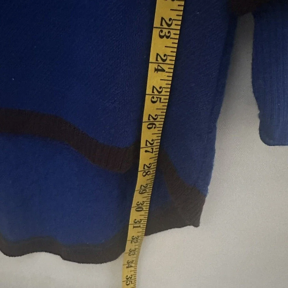 Elhoffer Design Sweater Womens Blue Brown Eagle Everyday Witch Collection  XS/S - Picture 8 of 8